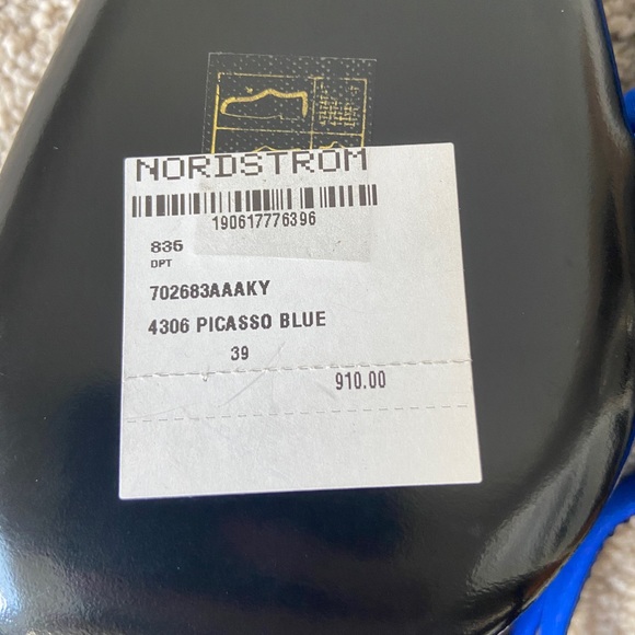 Saint Laurent Nuit Sandal Picasso Blue - Strappy Heel YSL - Picture 7 of 10